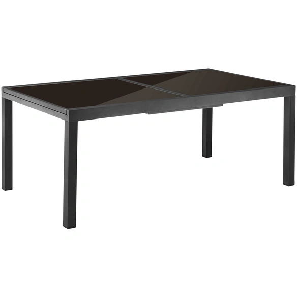 Ausziehtisch, BxHxL: 100 x 75 x 240 cm, Tischplatte: Sicherheitsglas