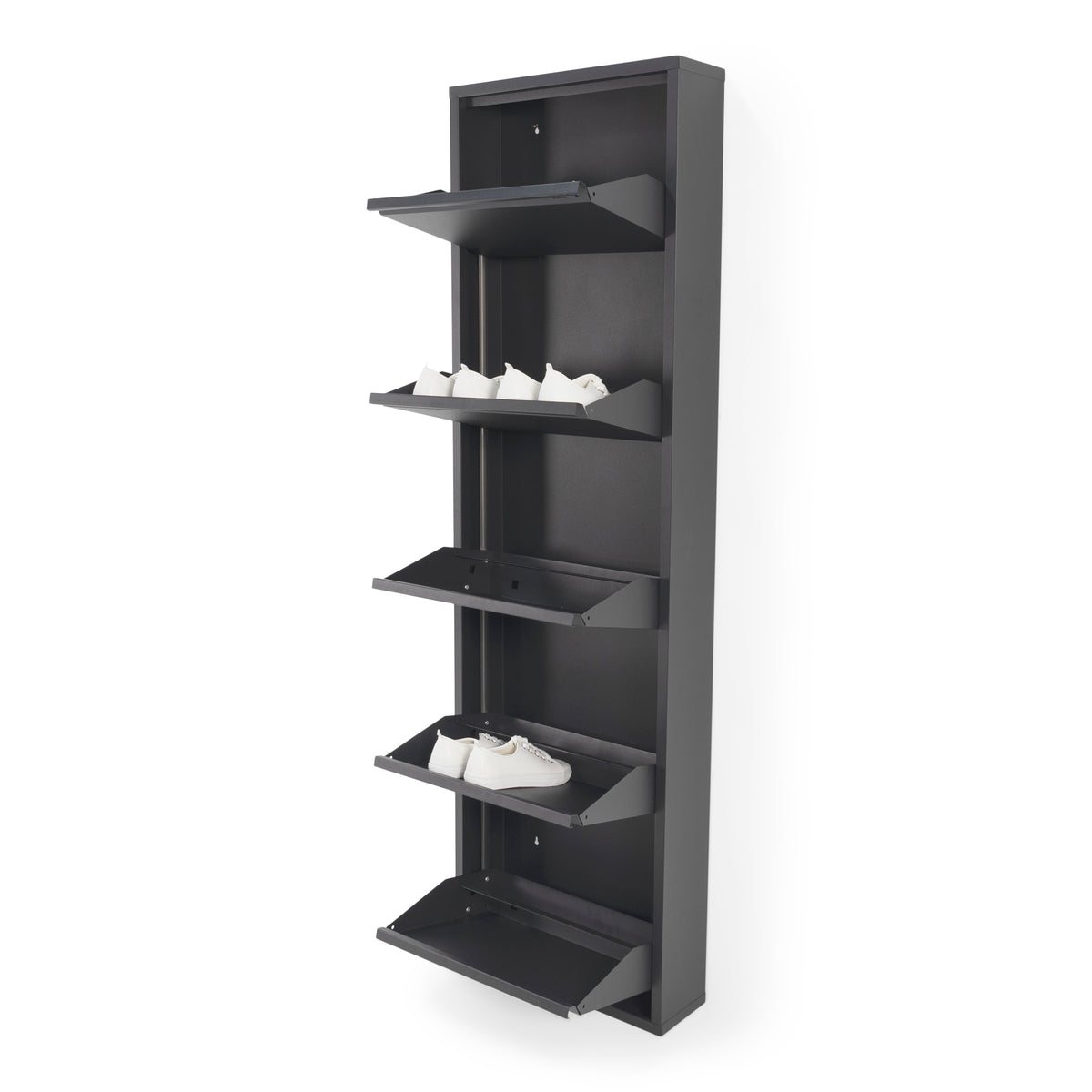 Spinder Design schoenenkast Billy 5 - Zwart -10 paar schoenen