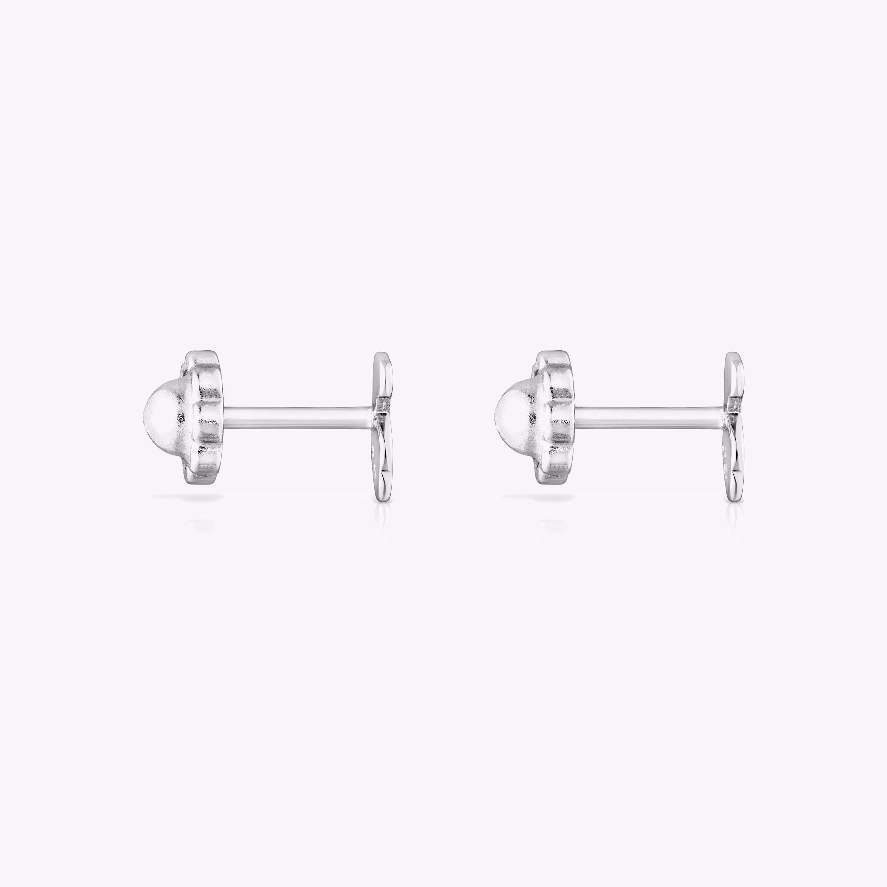 Pendientes mini de oro blanco Baby TOUS