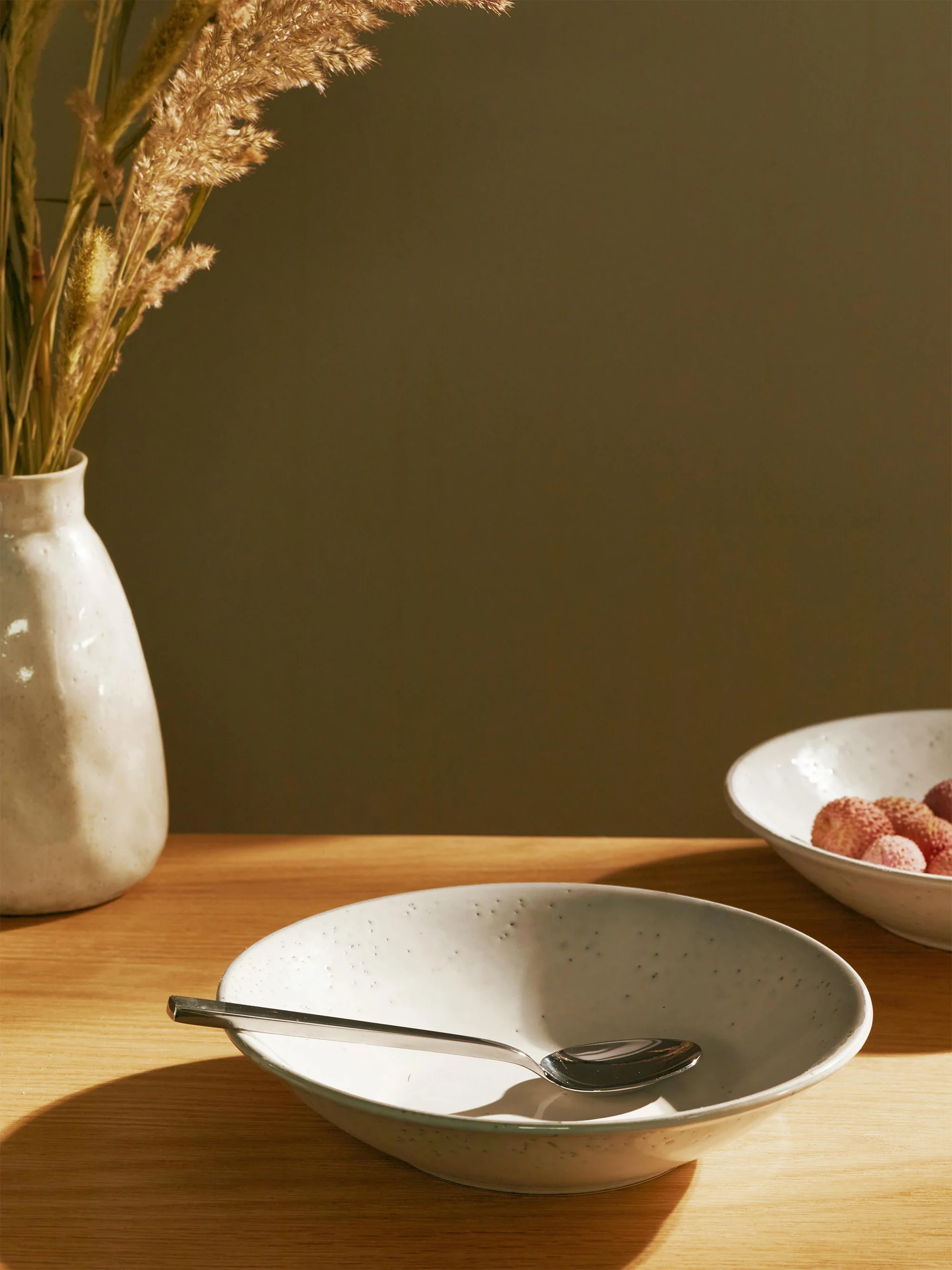 Handgefertigte Suppenteller Nordic Sand, 4er-Set