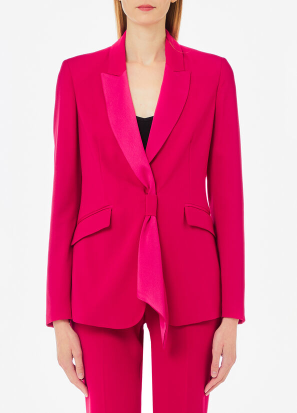 Blazer da completo in envers satin