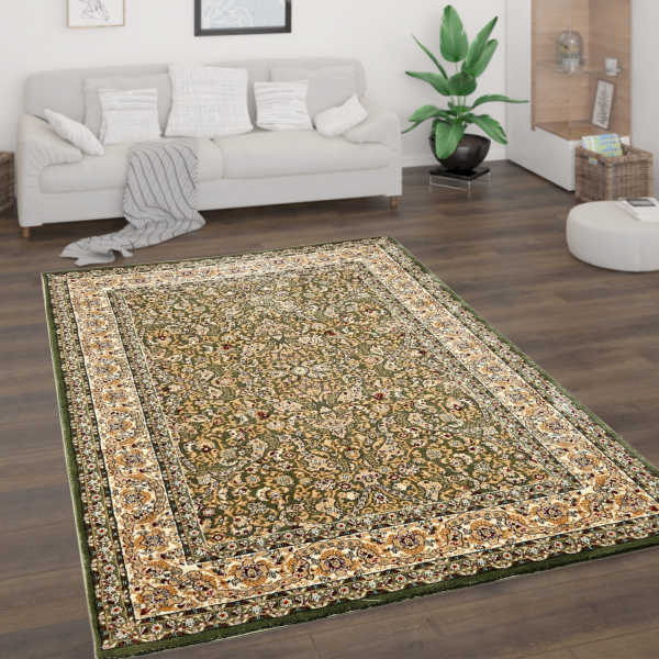 Dywan Oriental 1043 klasyk do pokoju salonu zielony 060x100