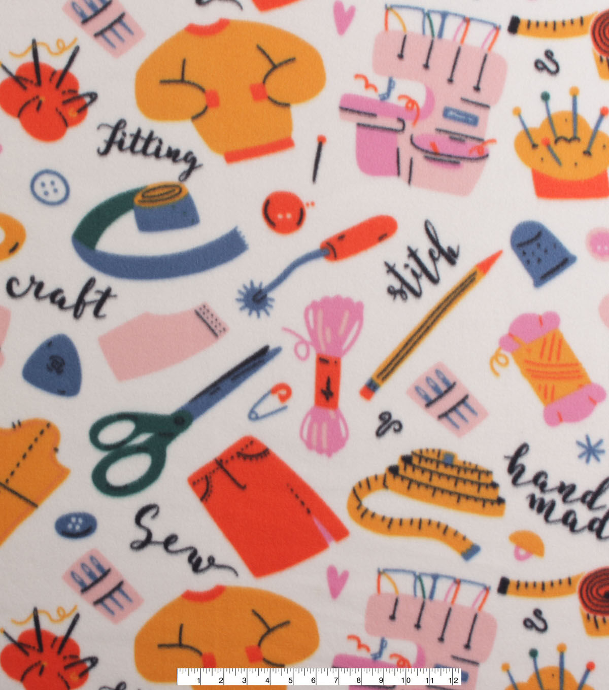 Sewing Icons Blizzard Fleece Fabric