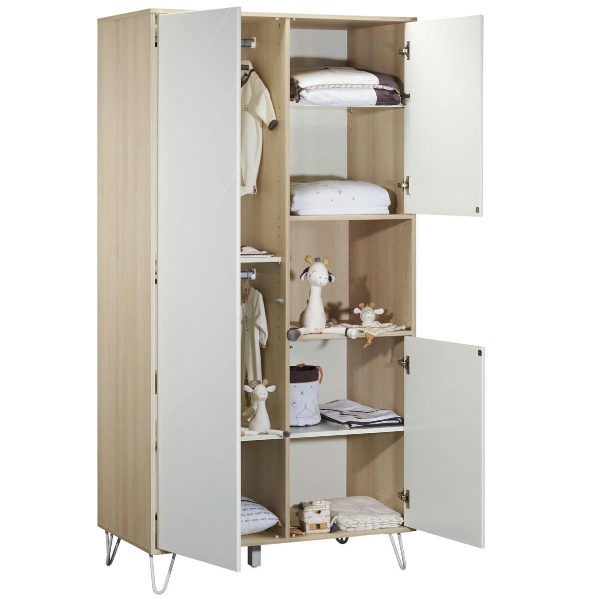 HAPPY - Armoire 3 portes et 1 niche