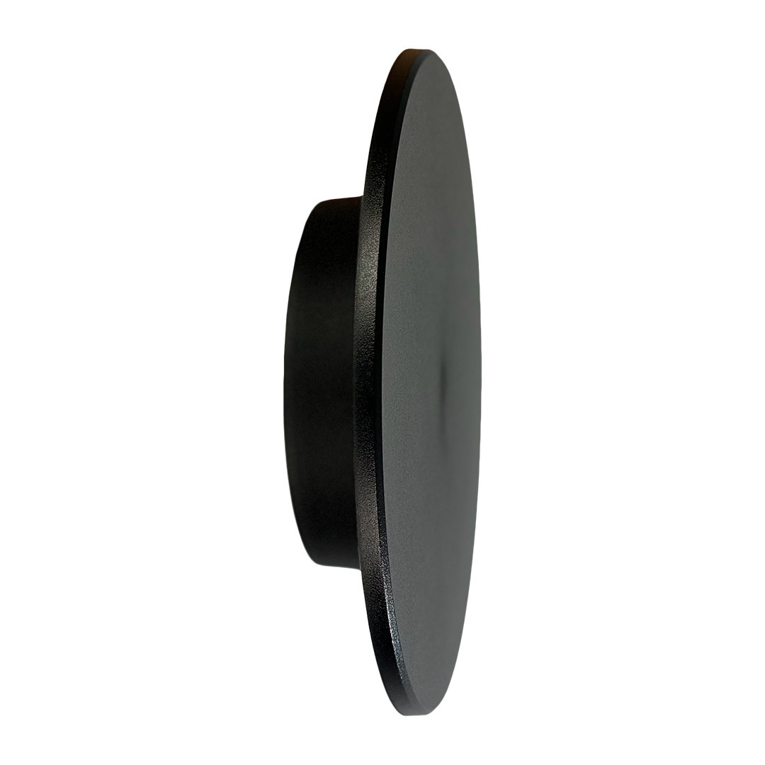 Kinkiet zewnętrzny DISK okrągły czarny LED 1x9W 900lm IP65 Milagro