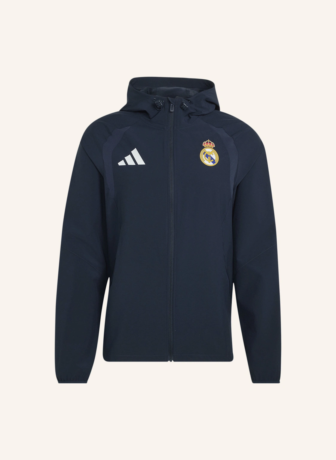 adidas REAL MADRID TIRO TRAVEL WINDBREAKER, DURCHGEHENDER REISSVERSCHLUSS