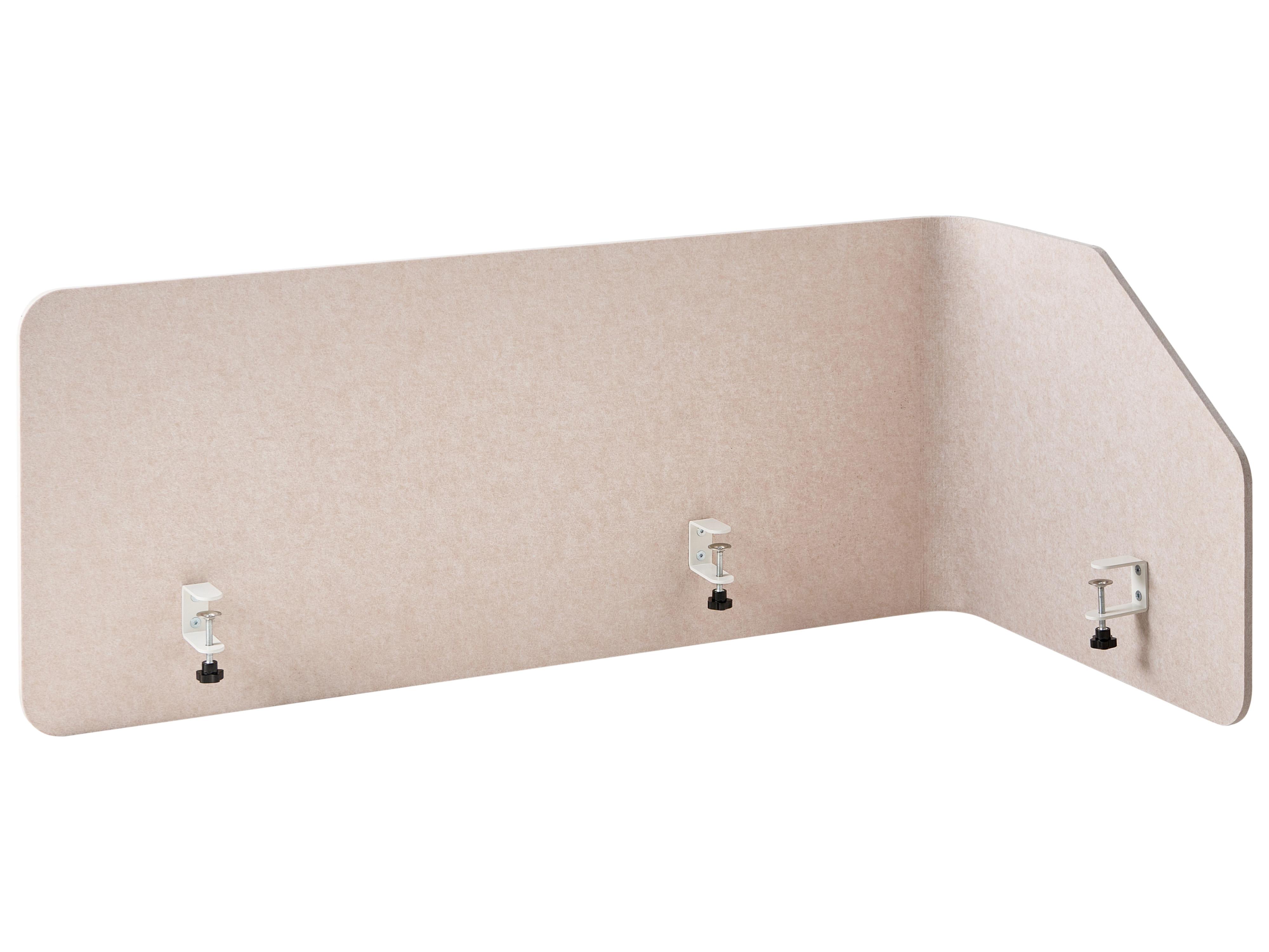 Desk Screen FOLDY 120 x 50 cm Beige