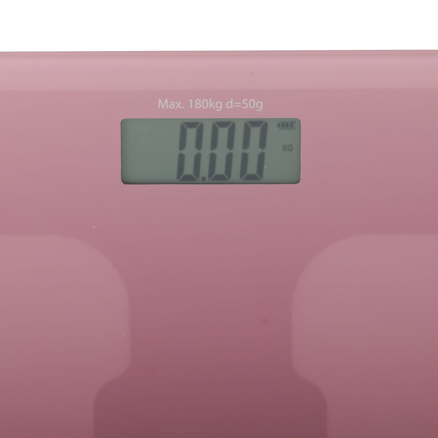 Bilancia pesapersone digitale vetro rosa 180kg