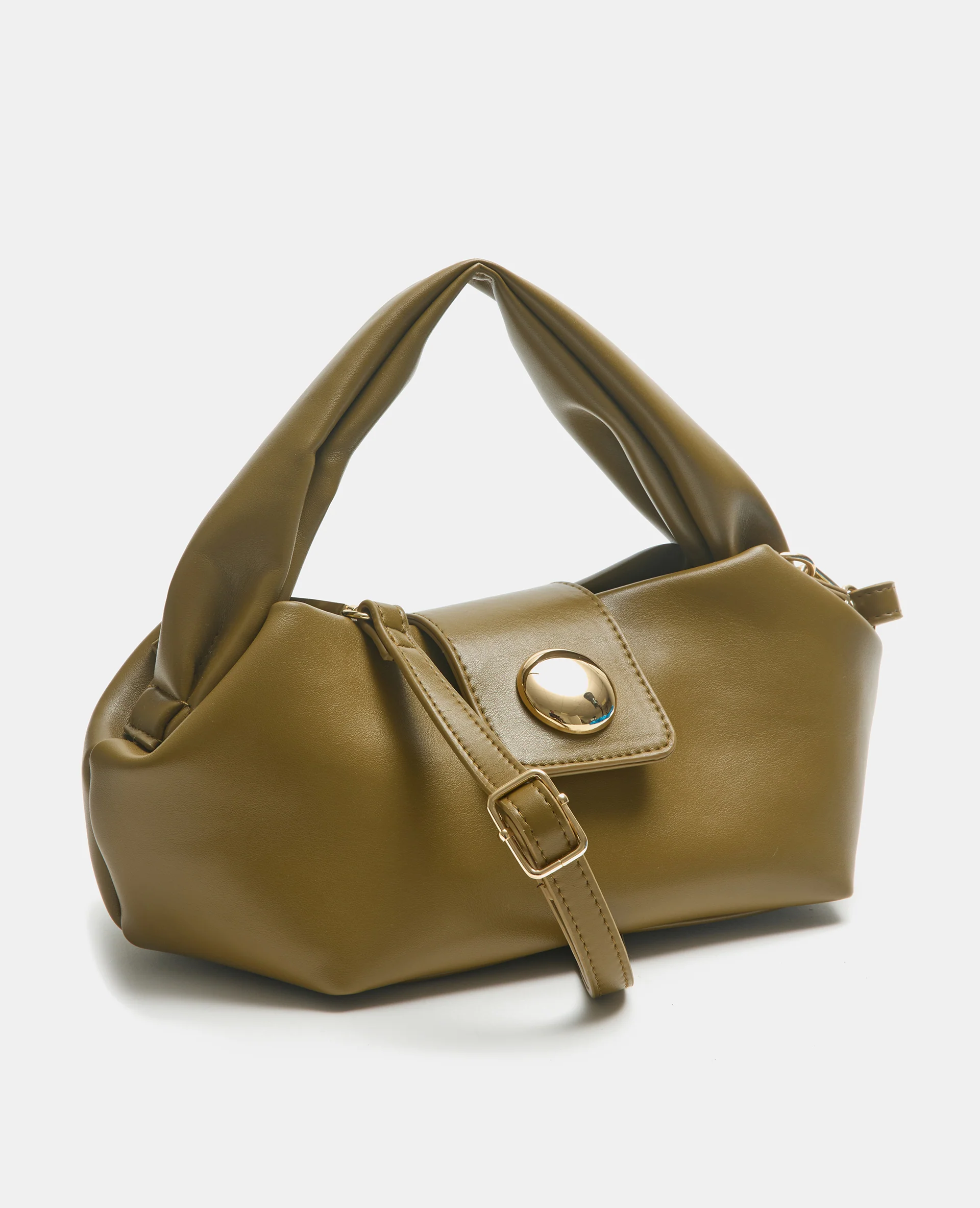 Sac avec grosse pression, poignée et bandoulière