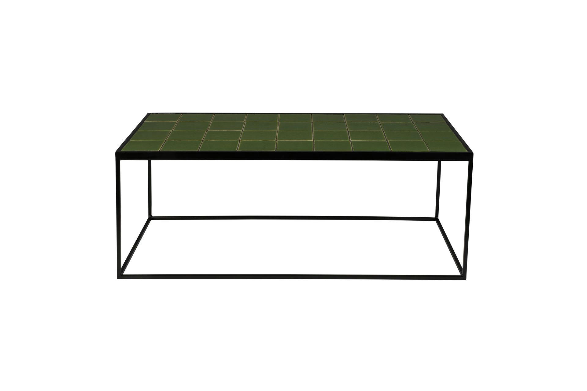 GLAZED - Table basse en céramique vert
