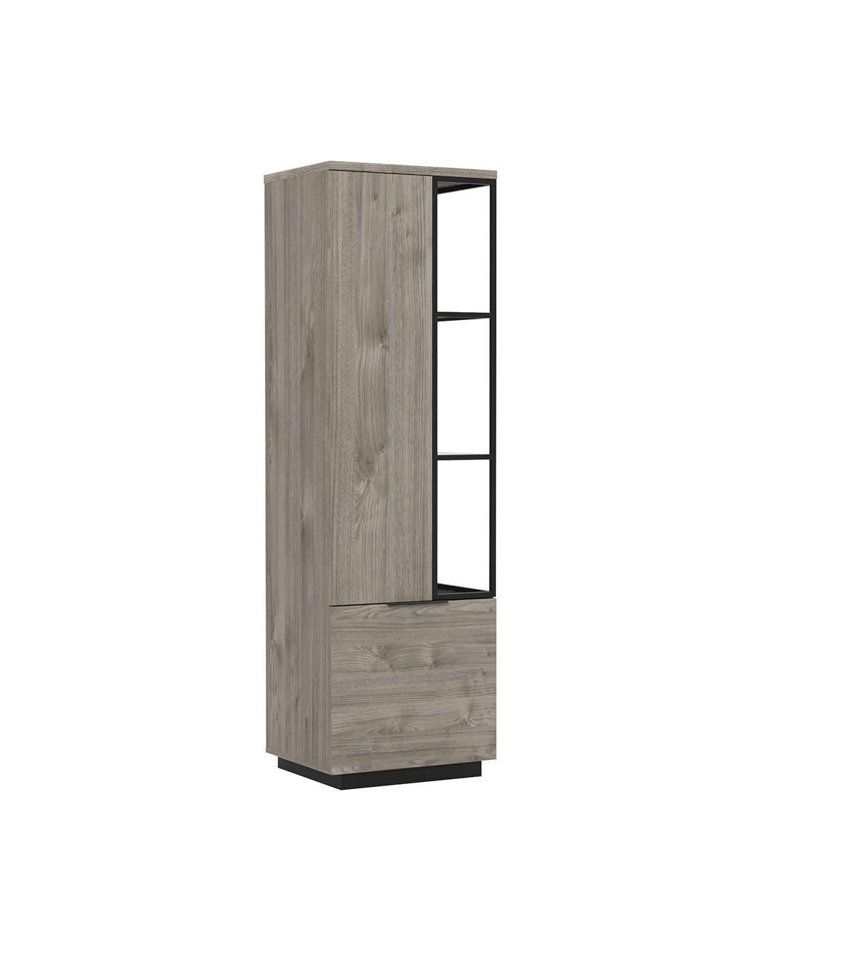 SNAPP - Bibliothèque 2 portes avec étagères 3 niveaux