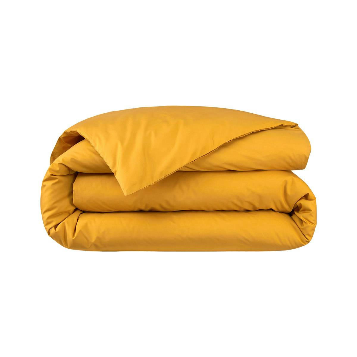 ALCOVE - Housse de couette en percale de coton orange 260 x 240 cm