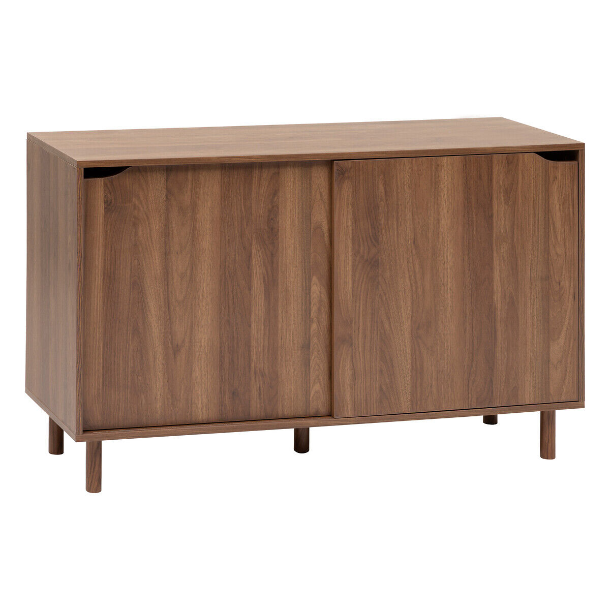 Aparador SLIDY castanho em mdf com 2 portas