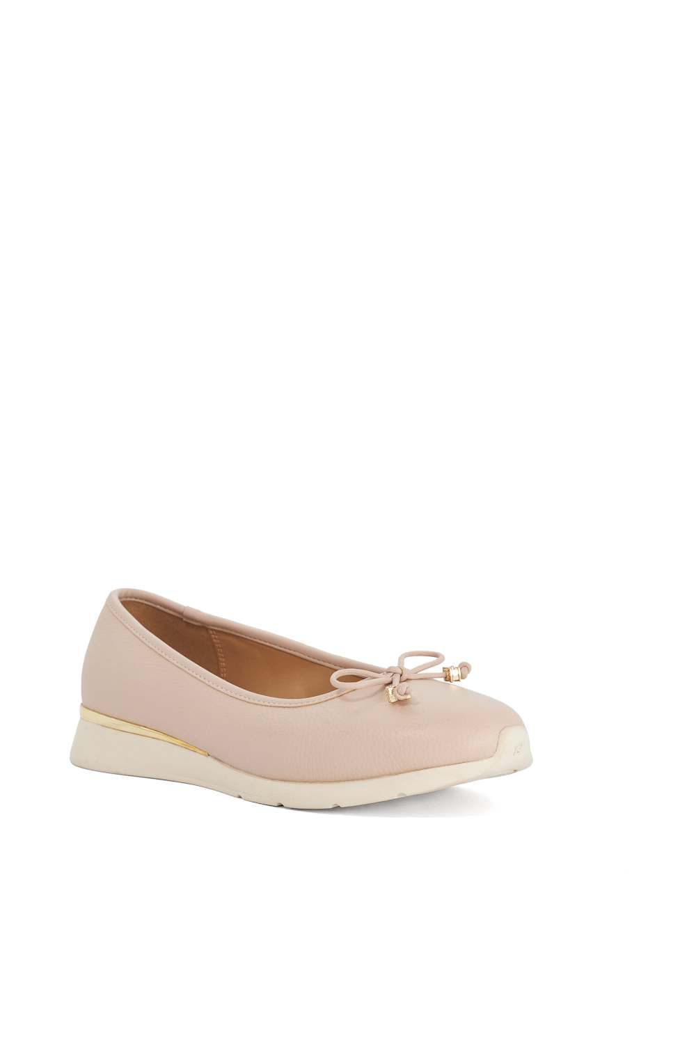 Dune London Highline' Leather Ballet Pumps