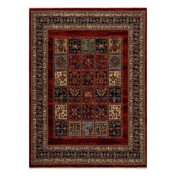 Dywan wełniany KESHAN Frędzle, Patchwork orientalny 120x145 cm