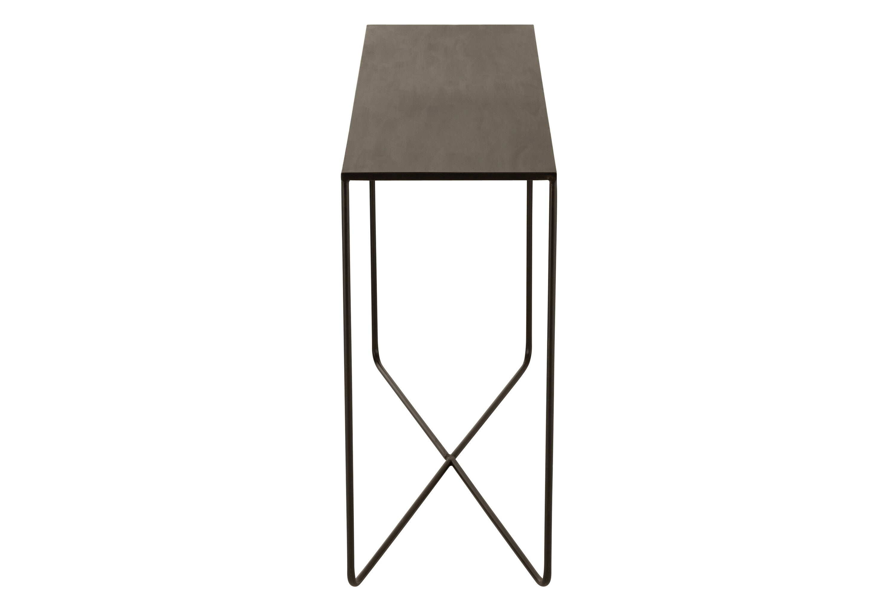 J-Line console Rechthoek Kruis Frame - metaal - zwart