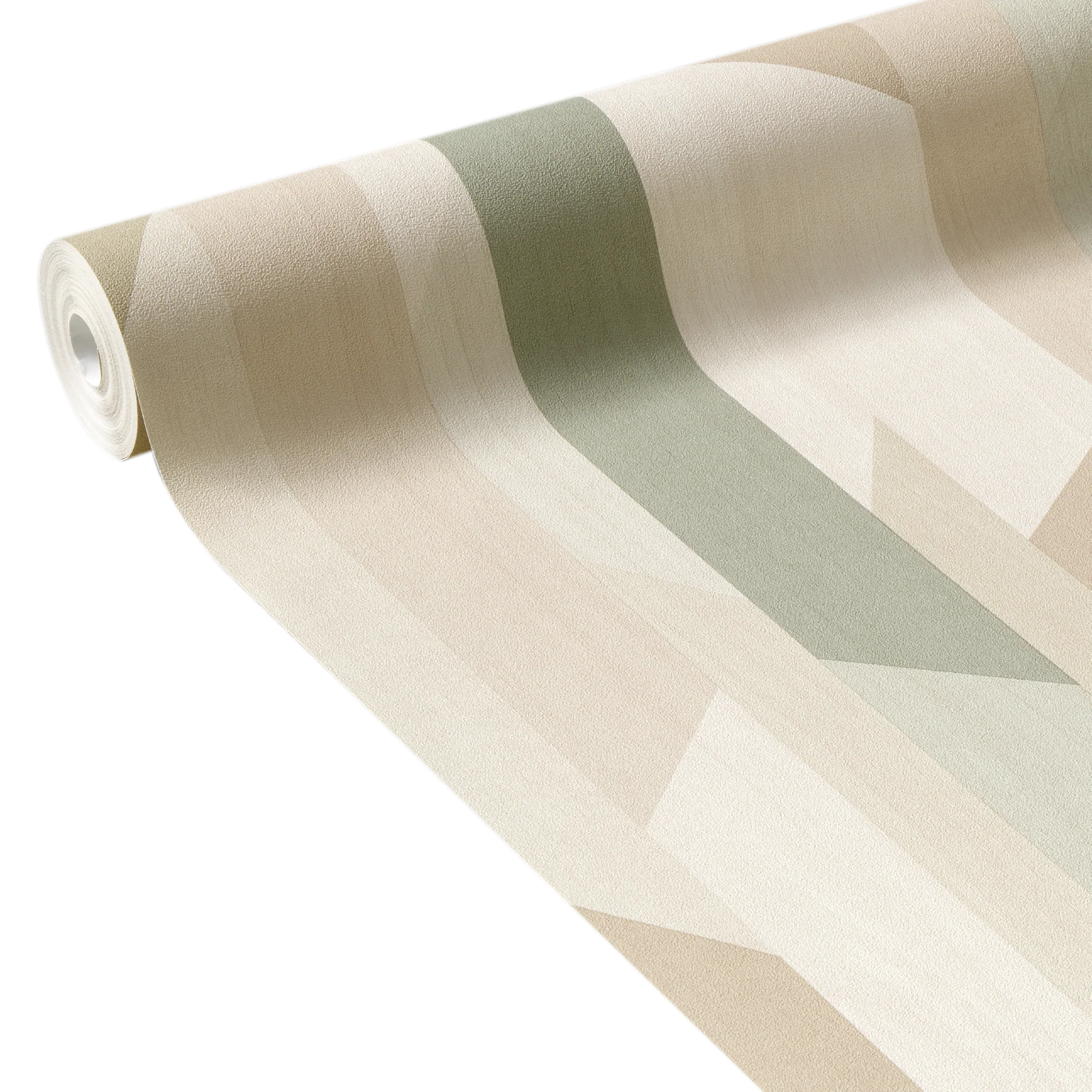 Papier peint intissé KAWANA coloris vert de gris