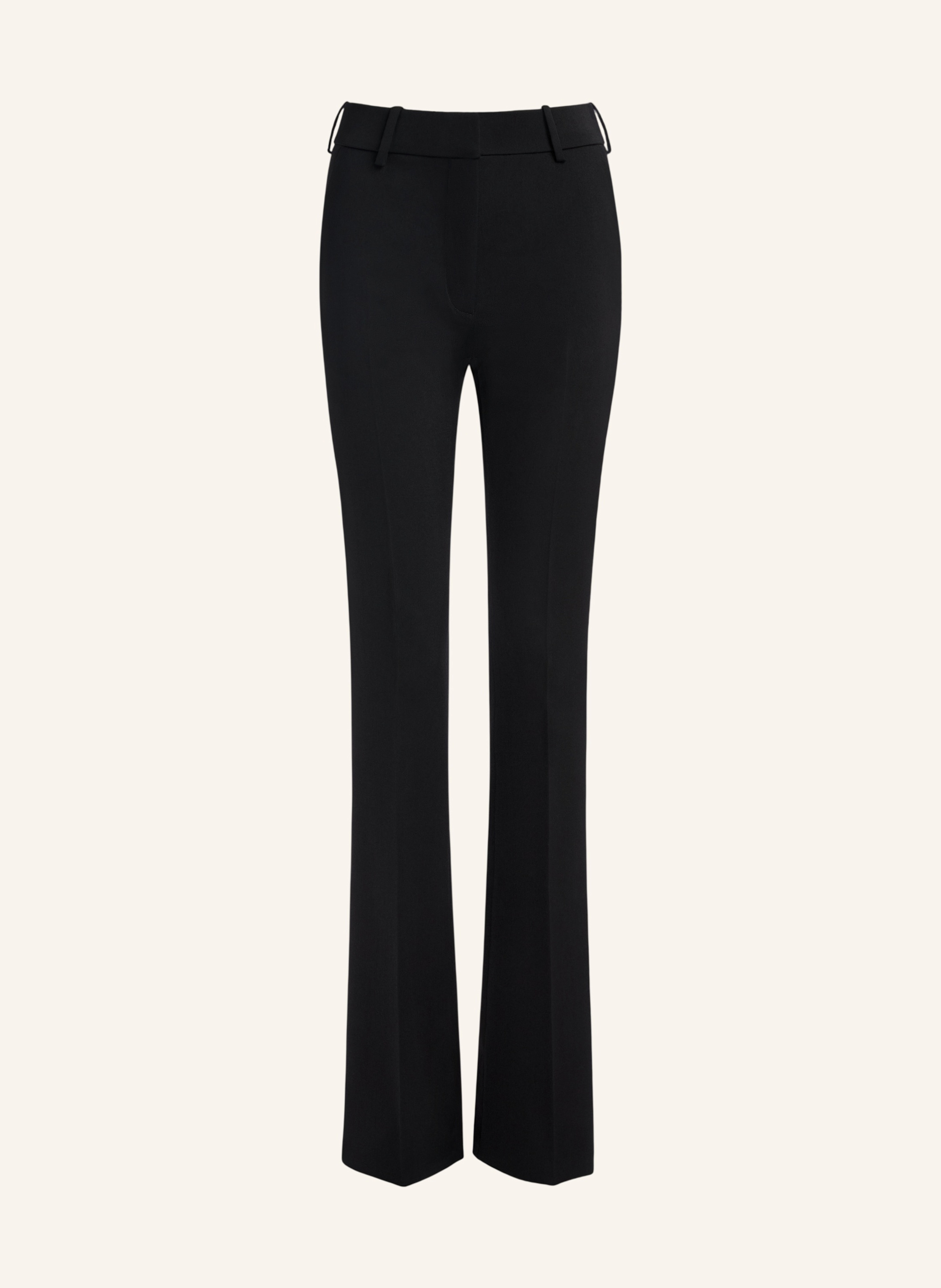 BALMAIN Hose mit niedriger Leibhöhe aus Wollsatin