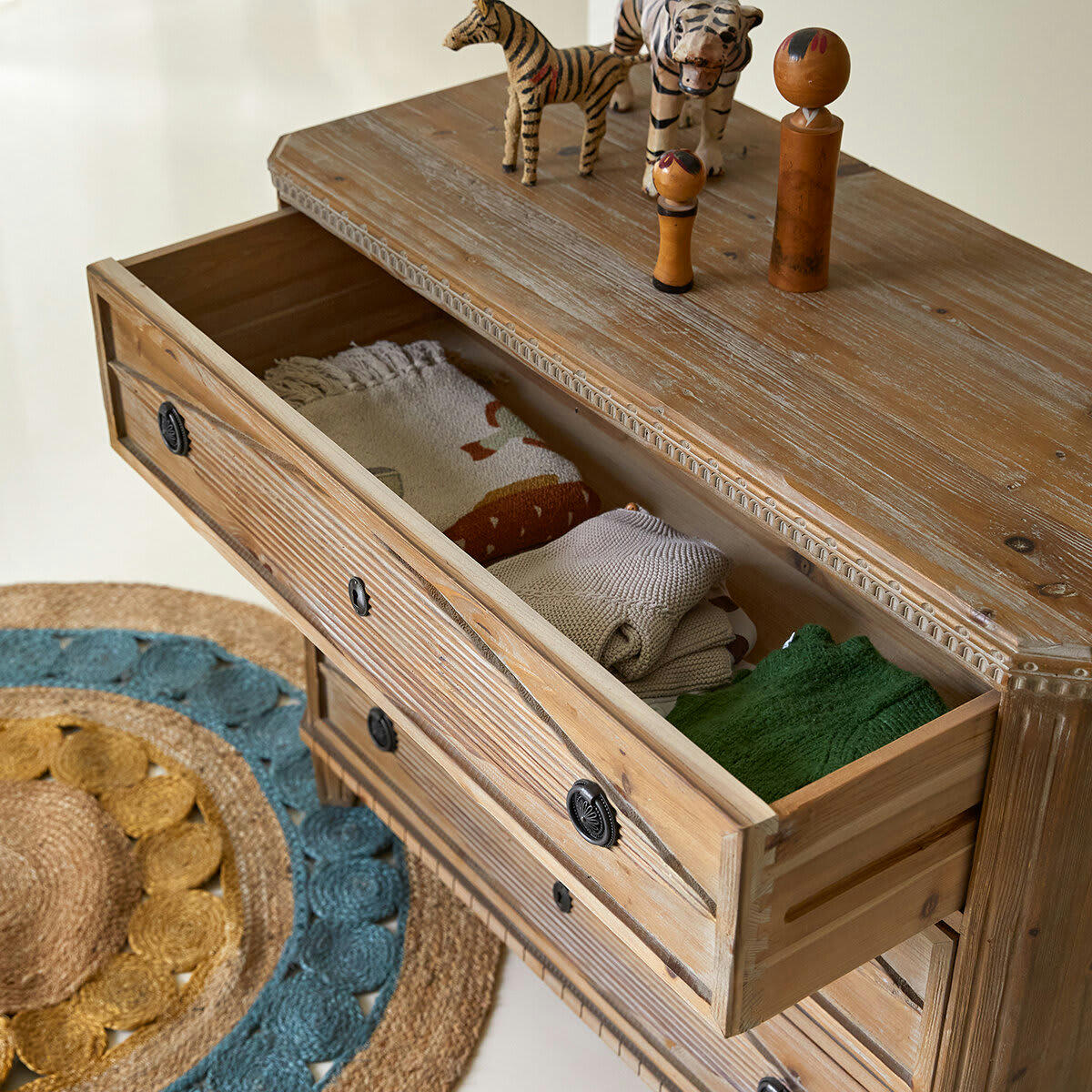 EMILY - Commode enfant en pin massif recyclé