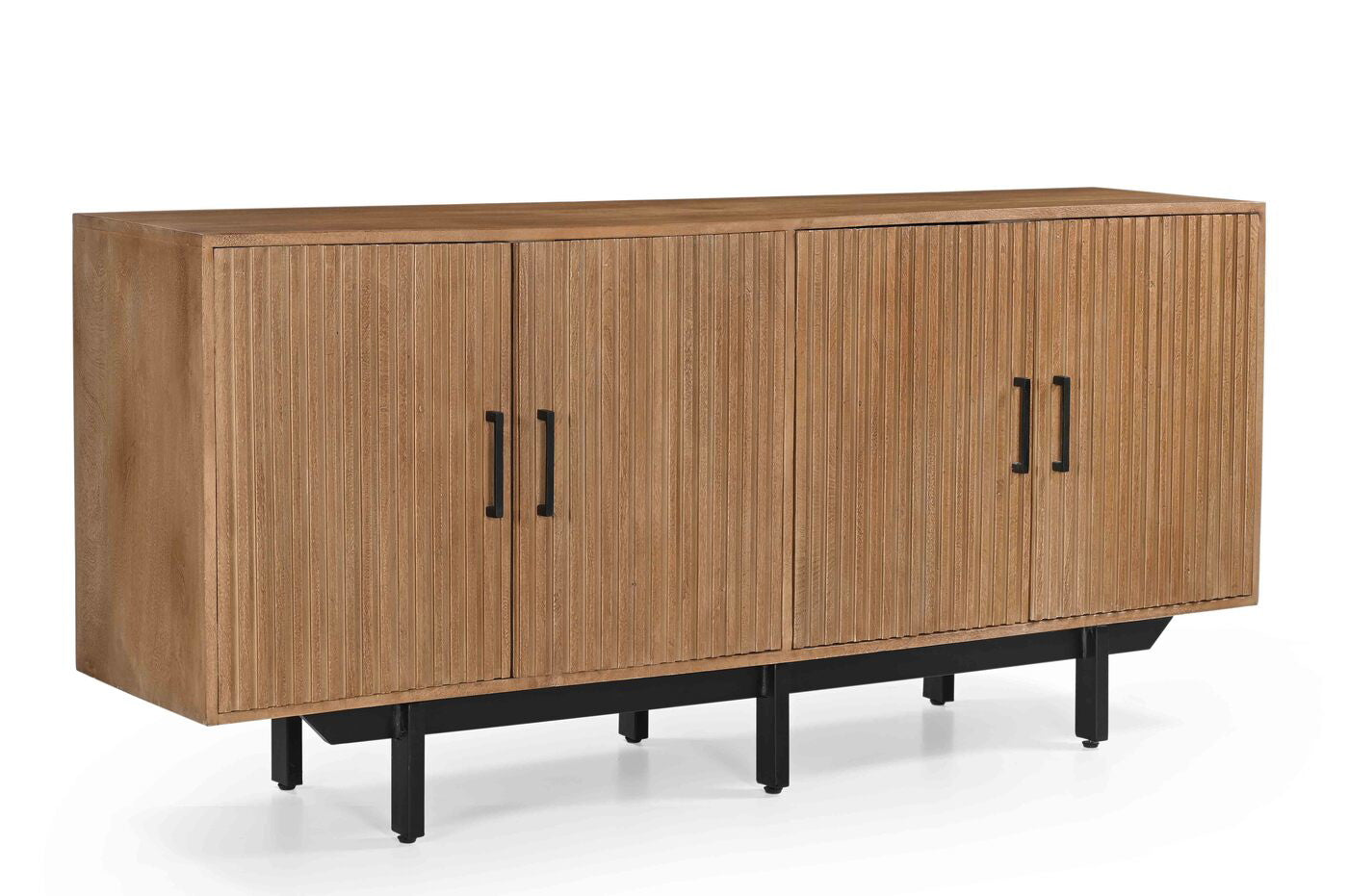 Giga Meubel Dressoir Jurre - Metaal/Mangohout - Naturel - 180cm