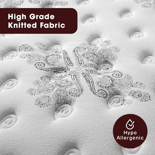 NNEDPE Laura Hill King Single Mattresswith Euro Top - 34cm