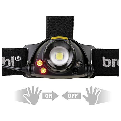 Lampe frontale LED Brennenstuhl SL 401 AF à batterie 400 lm, IP44, rechargeable, portée 80 m
