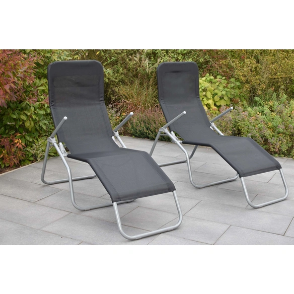 Gartenliege, Wellnessliege XXL, LxB: 154 x 67 cm