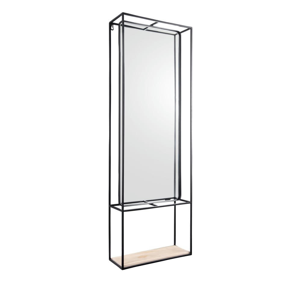 GLANCE - Miroir rectangulaire en métal noir