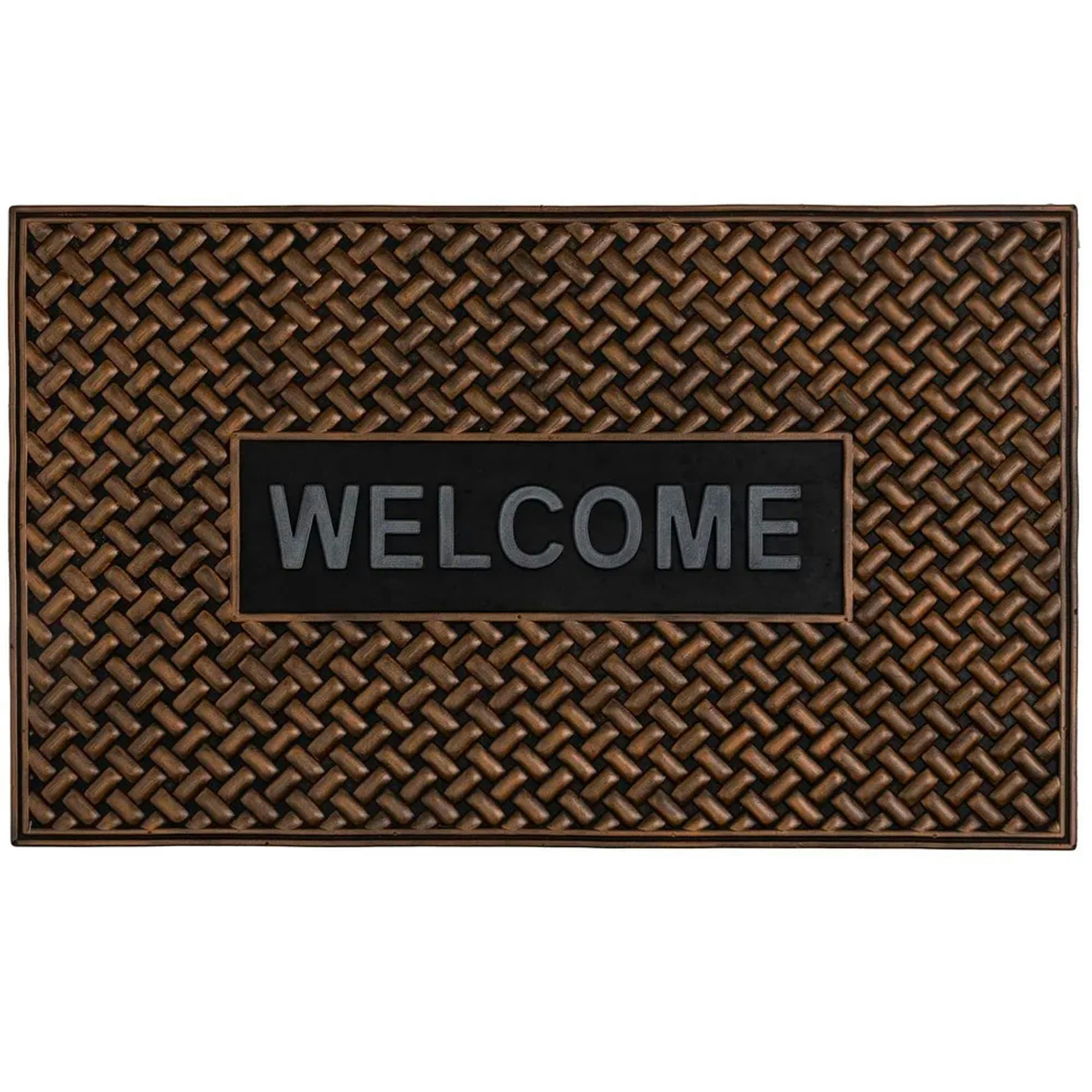 - Paillasson caoutchouc Welcome 75x45x0.5cm