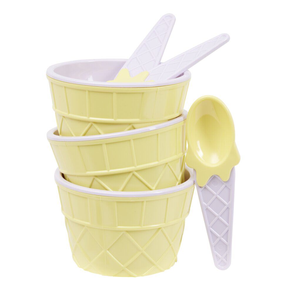 Kit à glace bol et cuillère x3