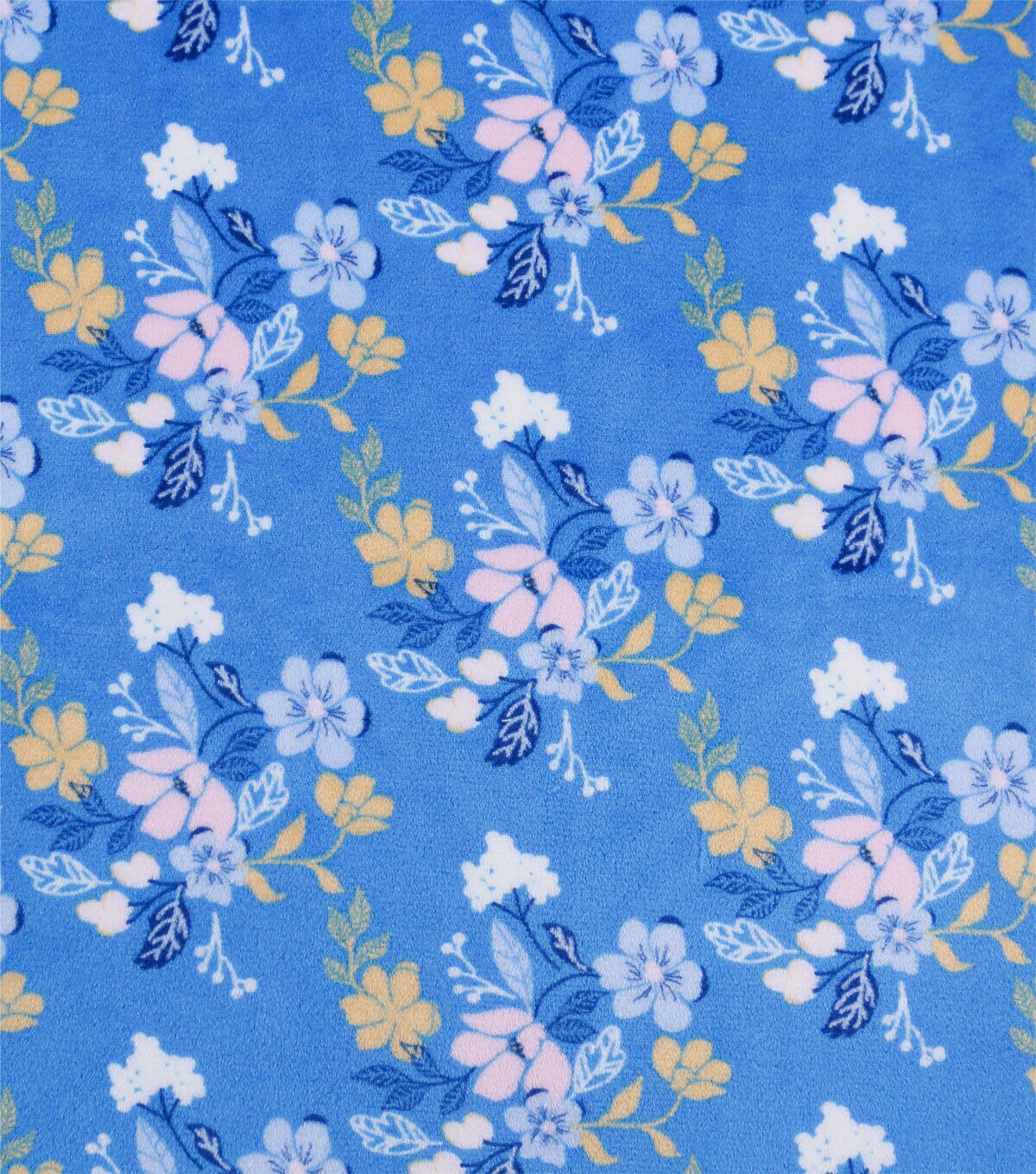 Spring Floral Sew Lush Fleece Fabric