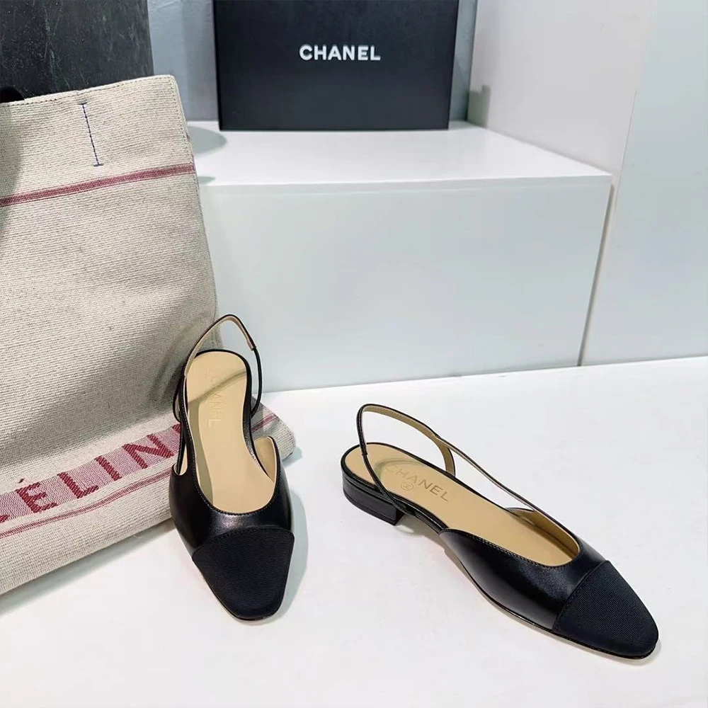 Chanel Slingbacks  Black