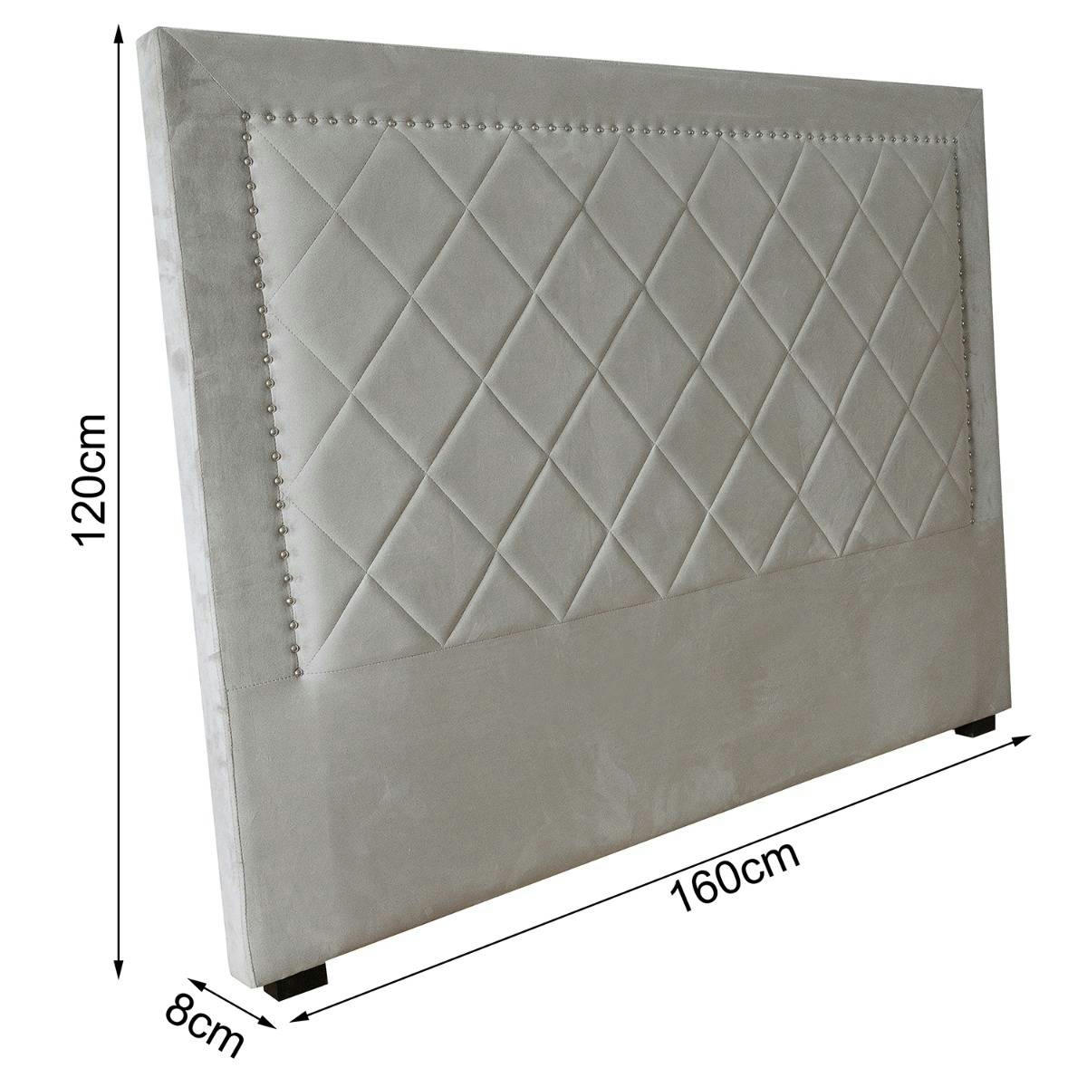MEGHAN - Tête de lit 160cm simili p.u. Gris