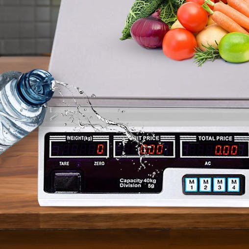 SOGA 2X Digital Kitchen Scales 40kg Electronic Food Weight White