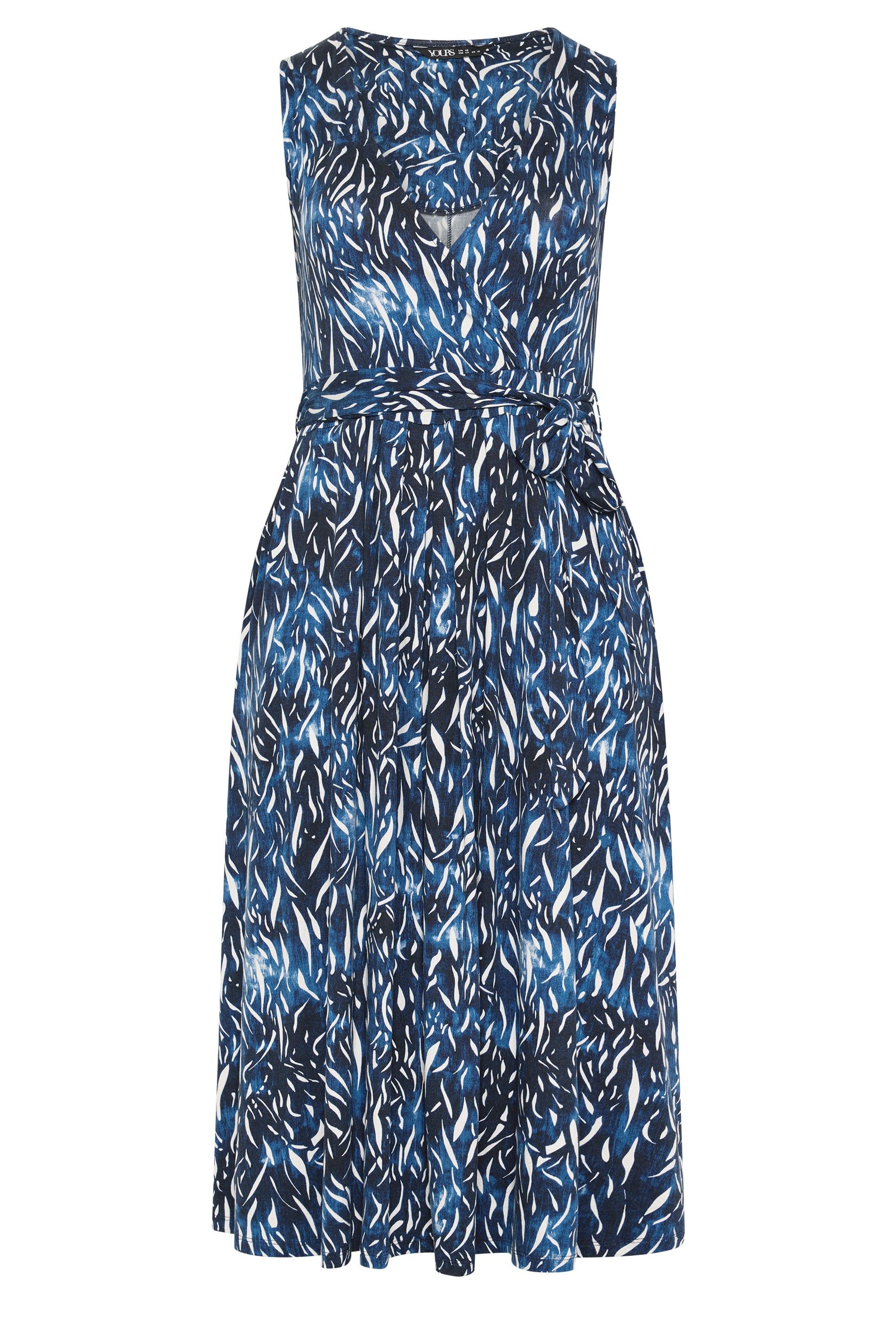 Yours Abstract Wrap Front Dress