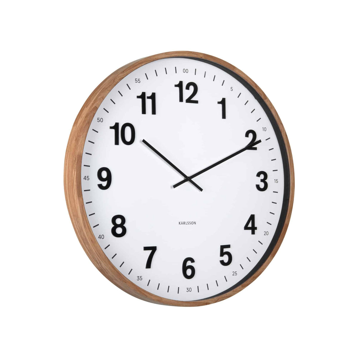 Karlsson wandklok Esencia Classic XL - bruin - Ø60cm