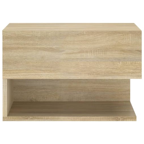 NNEVL Wall-mounted Bedside Cabinets 2 pcs Sonoma Oak