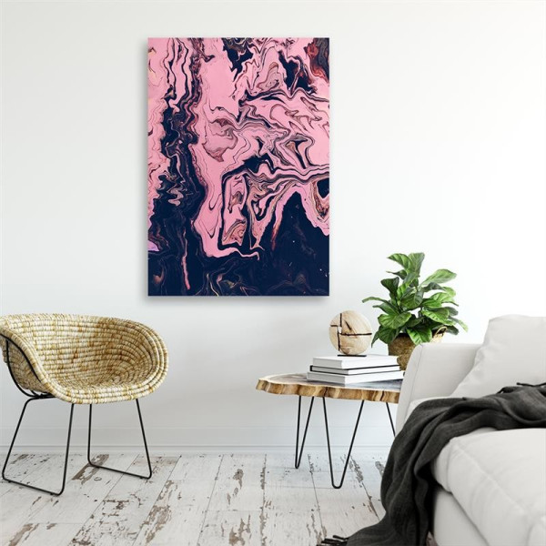 Feeby Obraz na płótnie, Abstrakcja różowa malowana 40x60