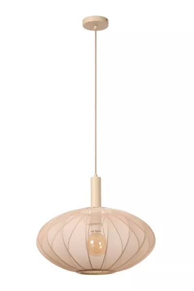 Lampa wisząca kremowa CORINA 1xE27x40W wym: 170x50x50 cm Lucide