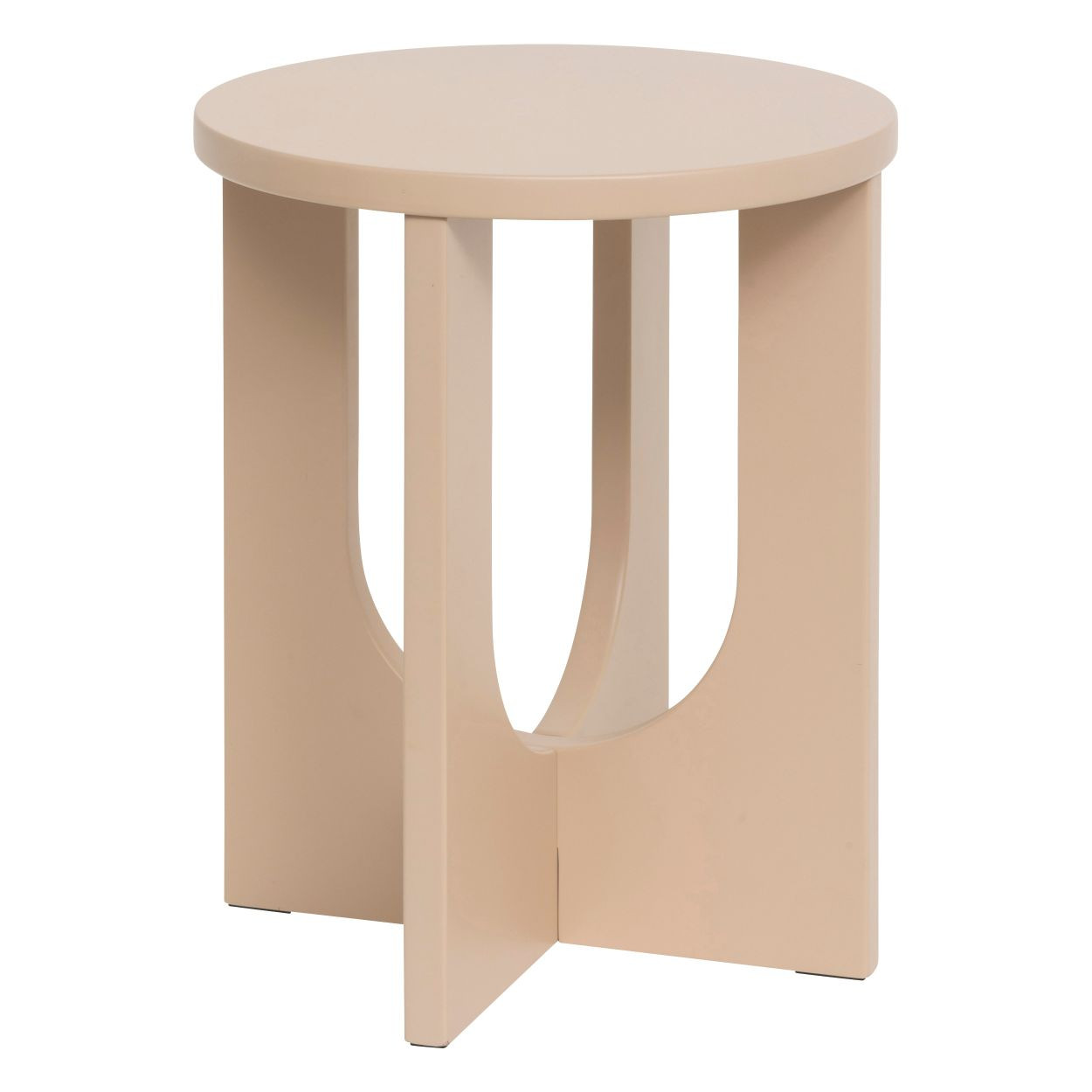 Stolik kawowy Bloom w kolorze orzecha 50x40 cm okrągły do salonu