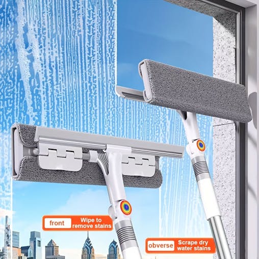 NNETM 2-in-1 Glass Wiper for Windows & Surfaces