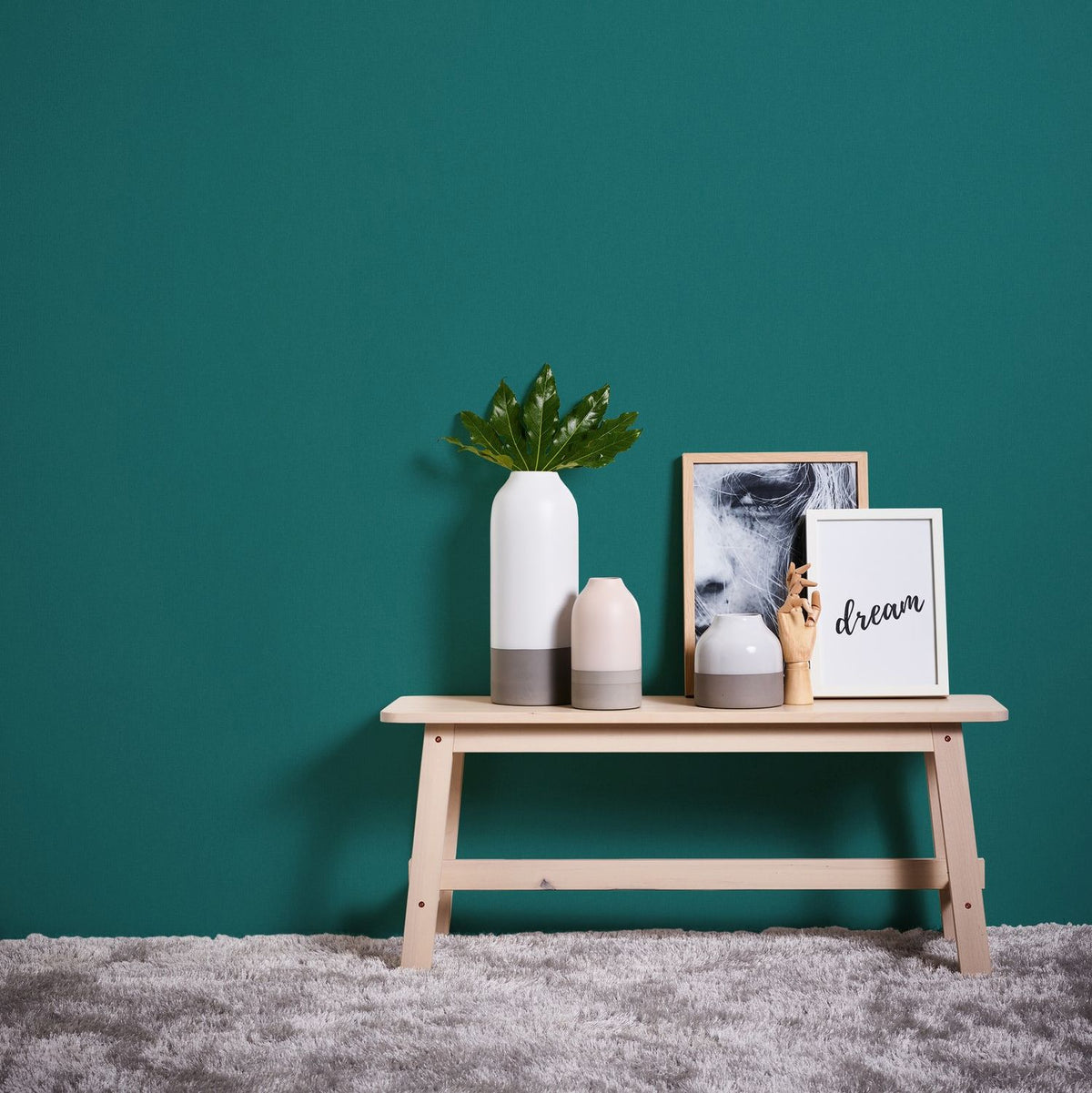 Livingwalls behang effen groen en blauw - 53 cm x 10.05 m - AS-377492