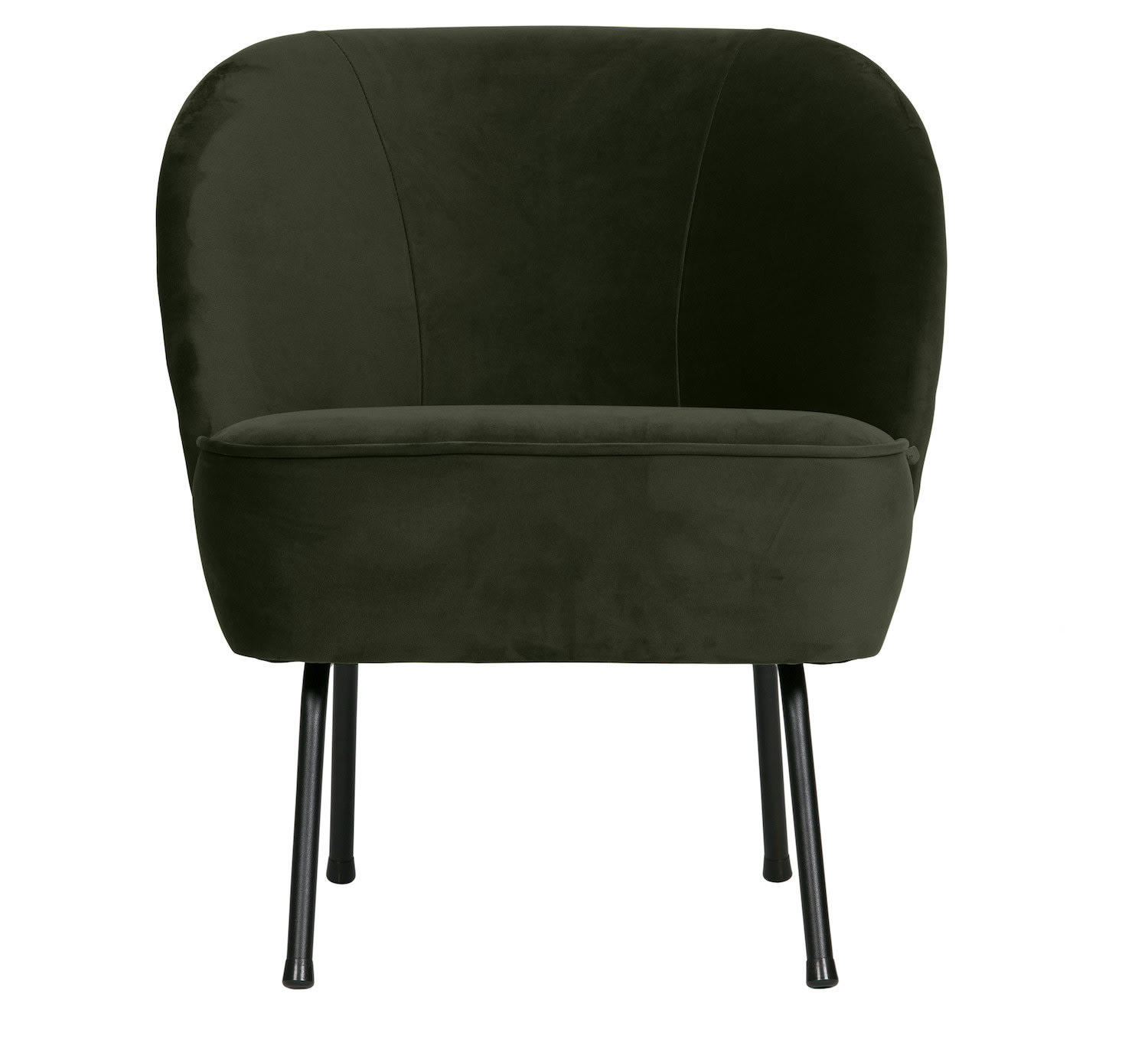 VOGUE - Fauteuil velours vert foncé