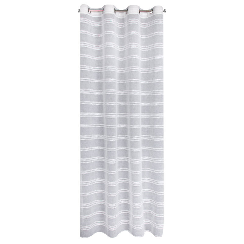 Firana 140x250 Doly biała gotowa na przelotkach