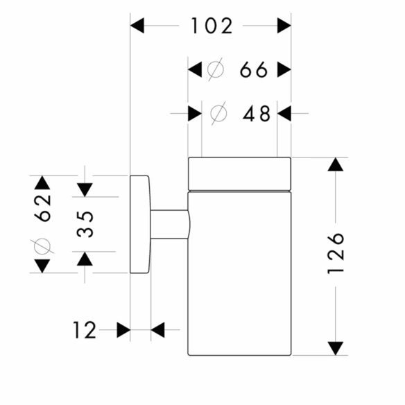 Zahnputzbecher »Logis«, Metall, verchromt