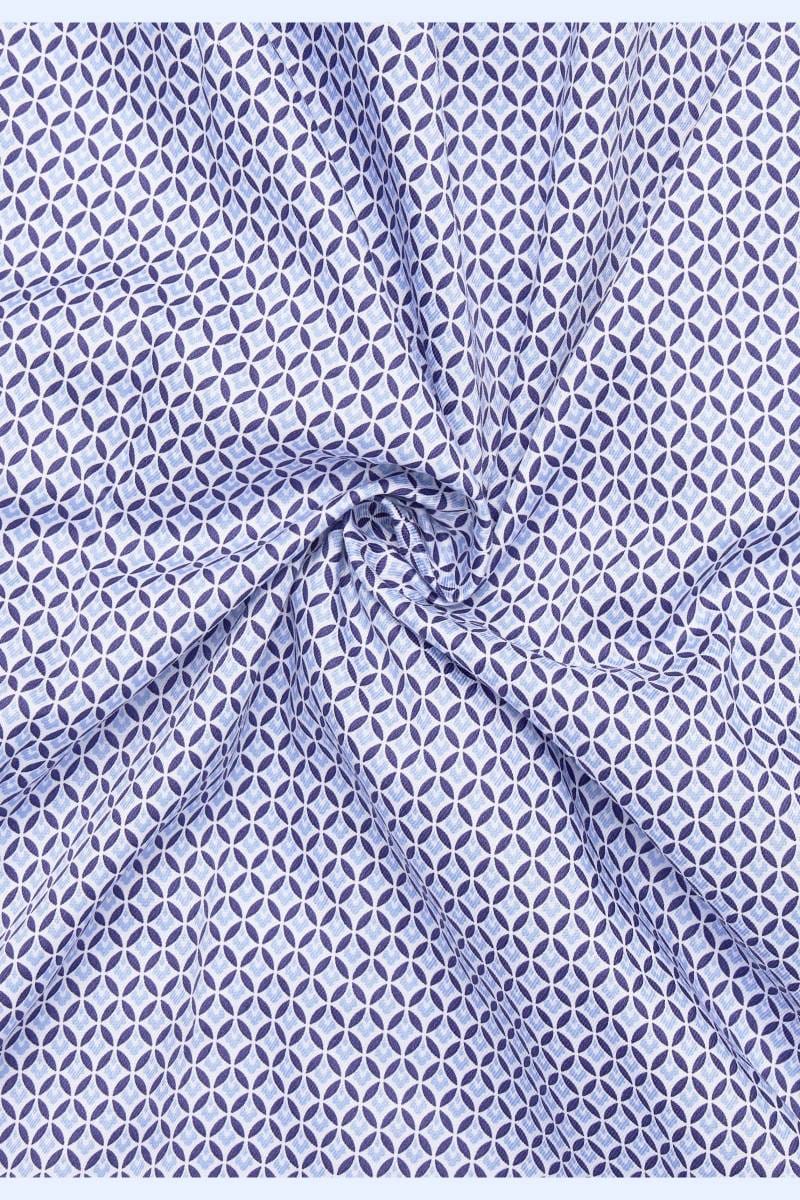 ETERNA Slim Fit Hemd mittelblau, Bedruckt