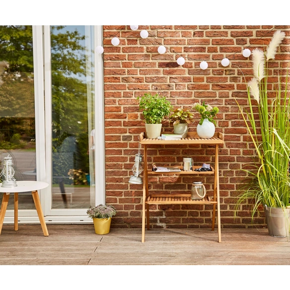 Tablettständer, mit Tablett, Holz, natur