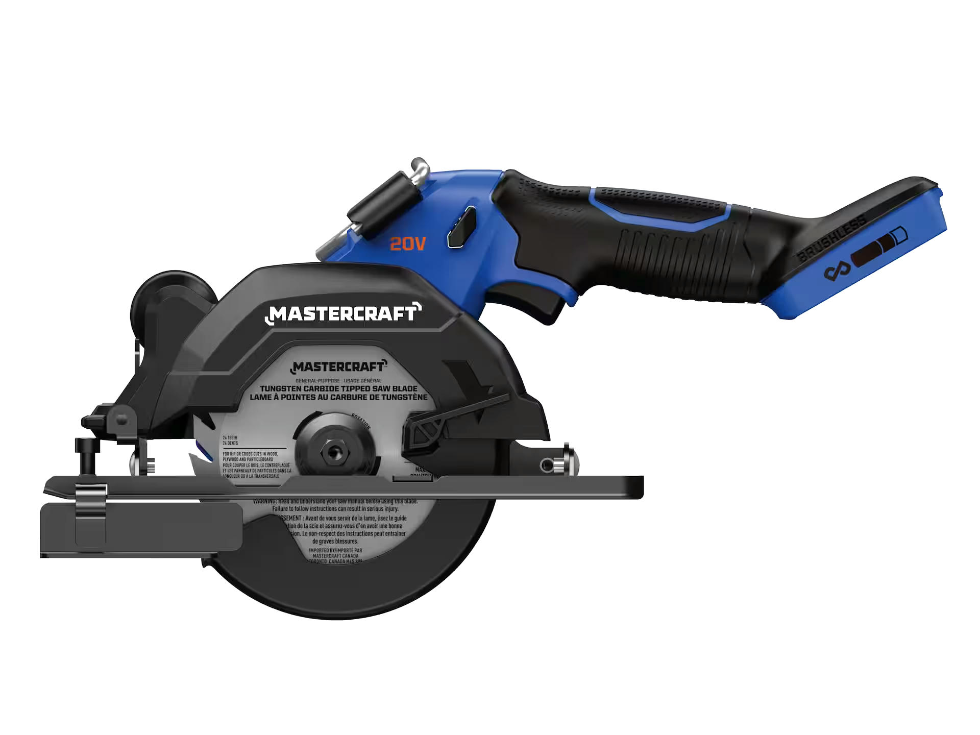 Mastercraft 20V 4.5-in Mini Circular Saw, PWR POD Compatible