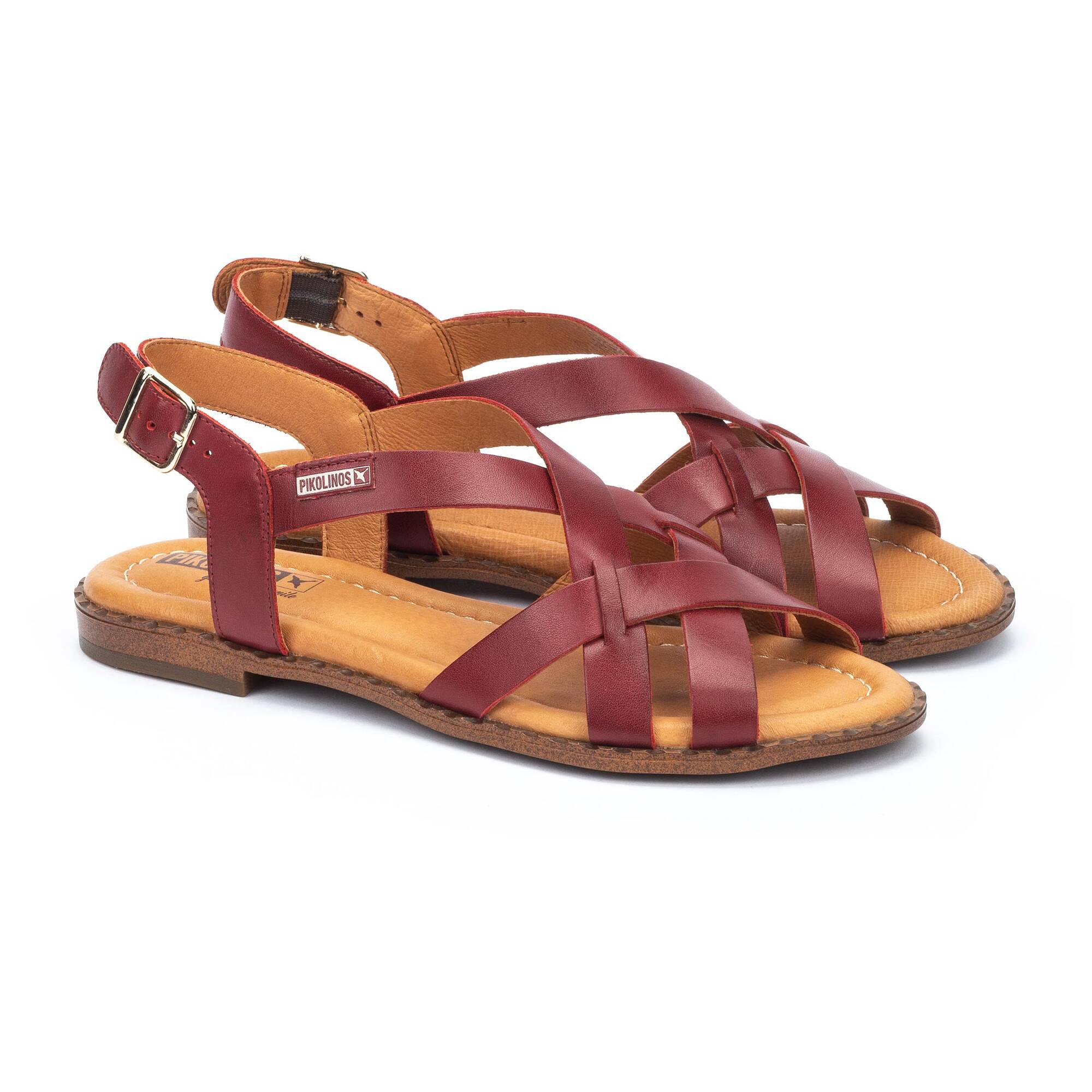ALGAR - Sandalias planas con hebilla para mujer