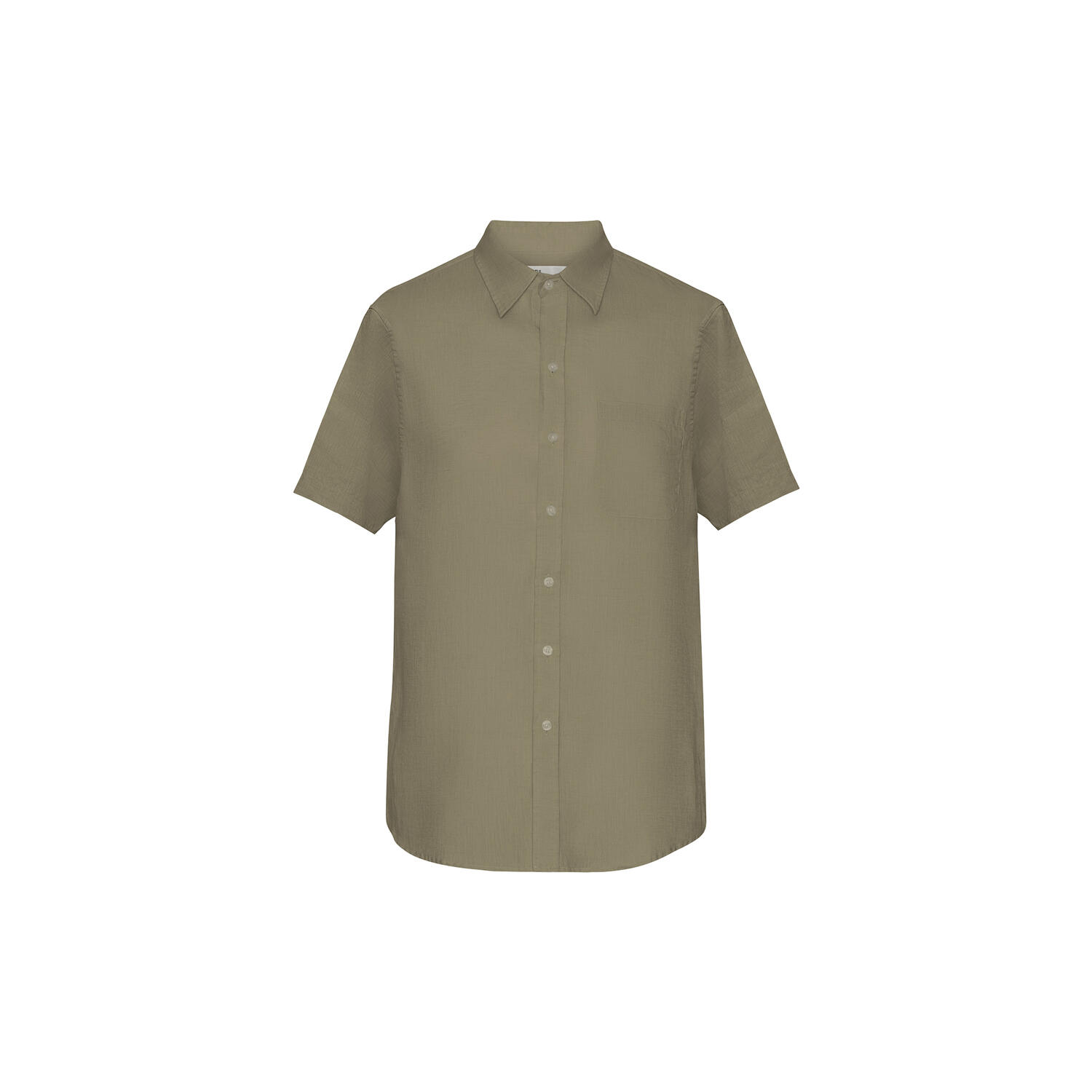 Linen SS Shirt, dusty olive